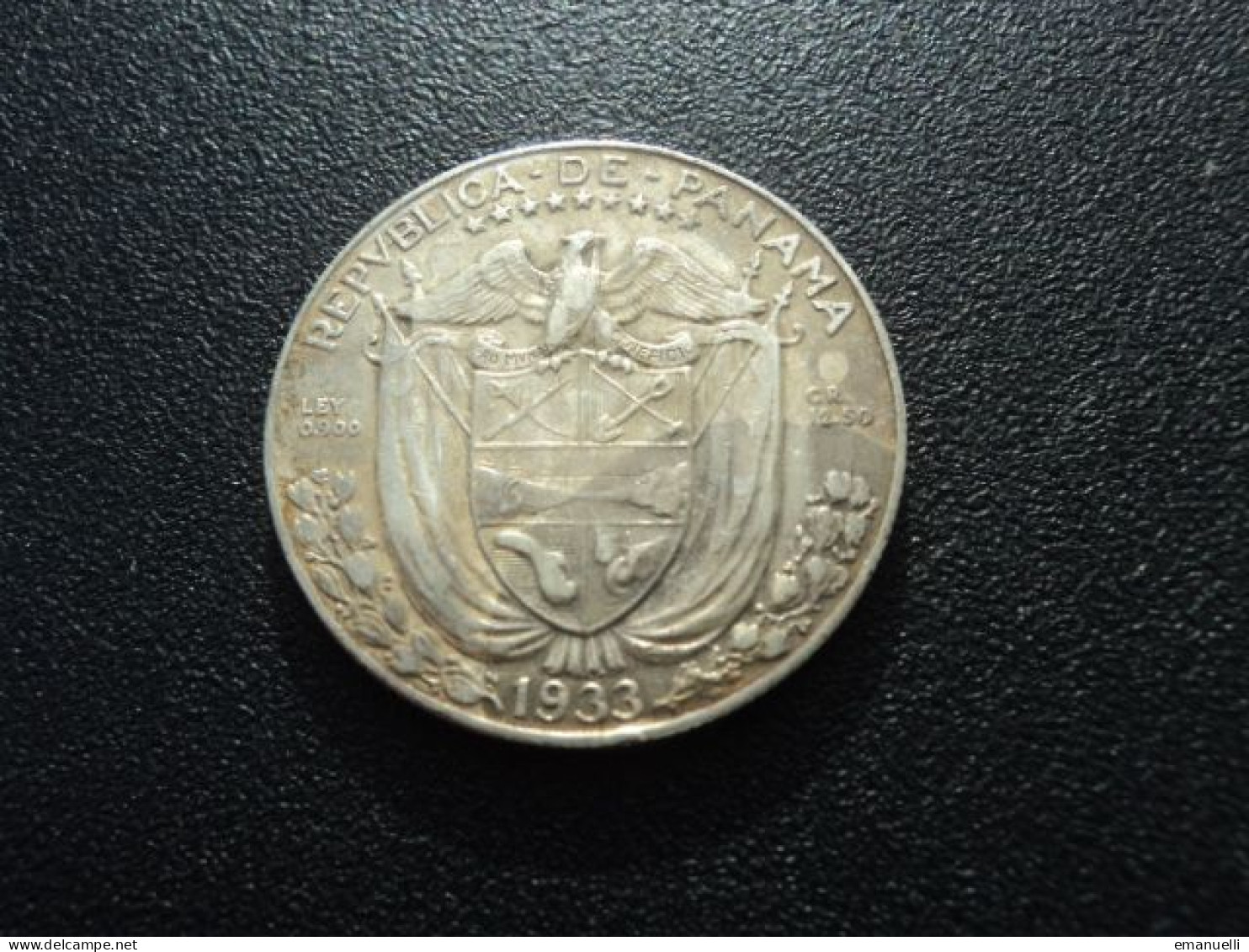 PANAMA * : 1/2 BALBOA   1933 **  KM 12.1     TTB *** - Panama