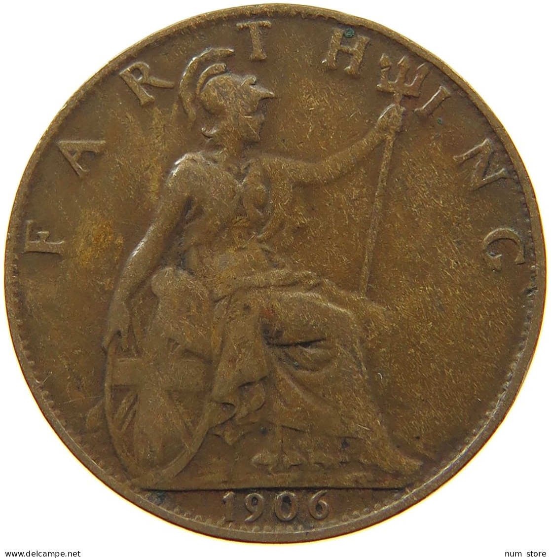 GREAT BRITAIN FARTHING 1906 #c063 0733 - B. 1 Farthing