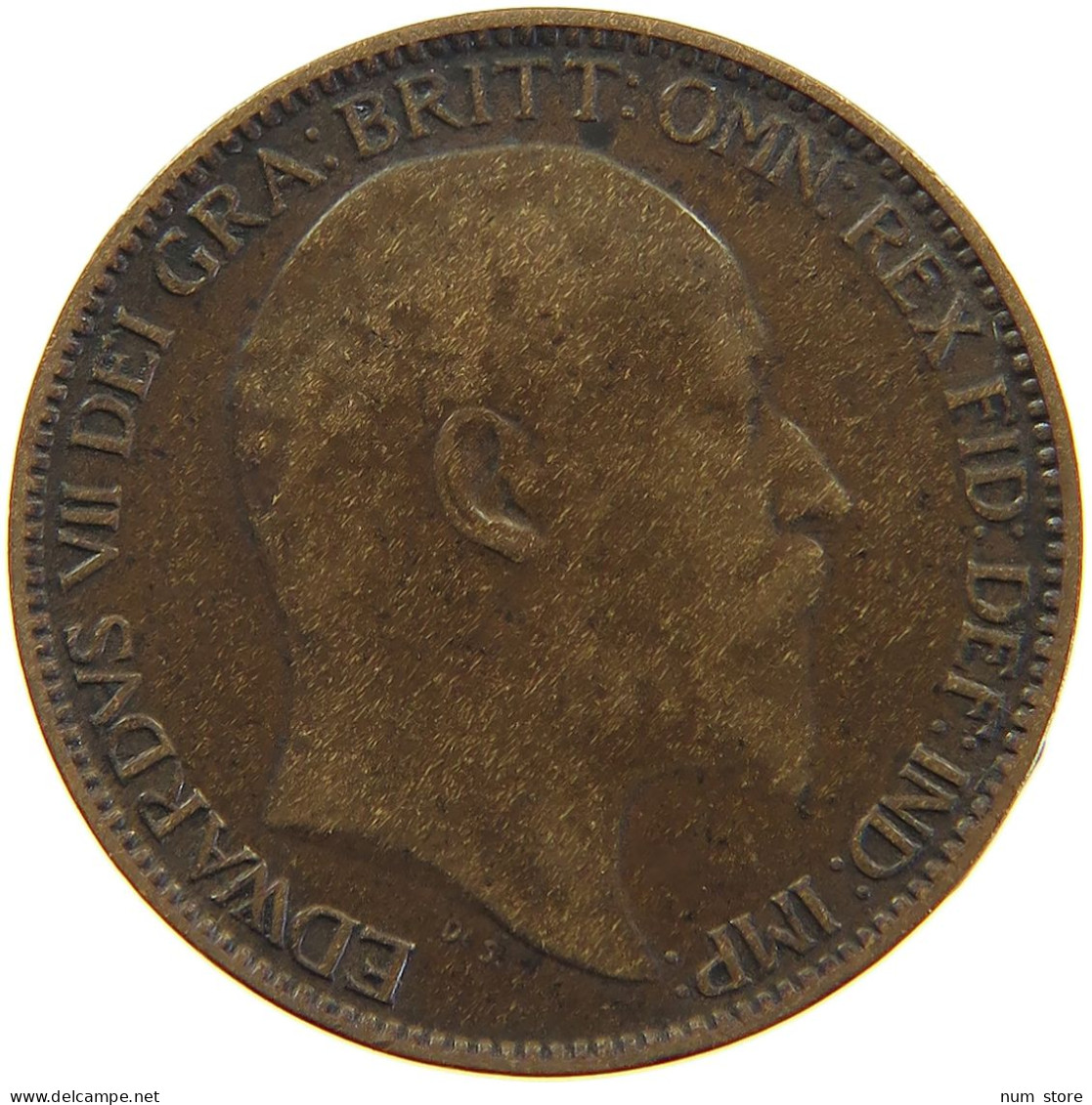 GREAT BRITAIN FARTHING 1908 #a066 0771 - B. 1 Farthing