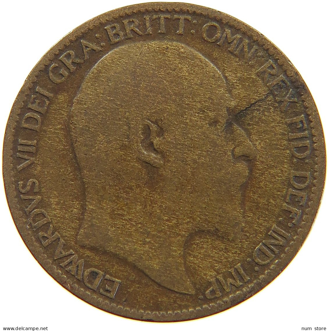 GREAT BRITAIN FARTHING 1907 #a066 0779 - B. 1 Farthing