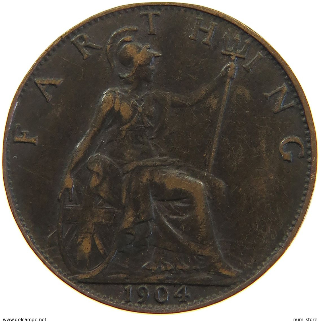 GREAT BRITAIN FARTHING 1904 #a066 0773 - B. 1 Farthing