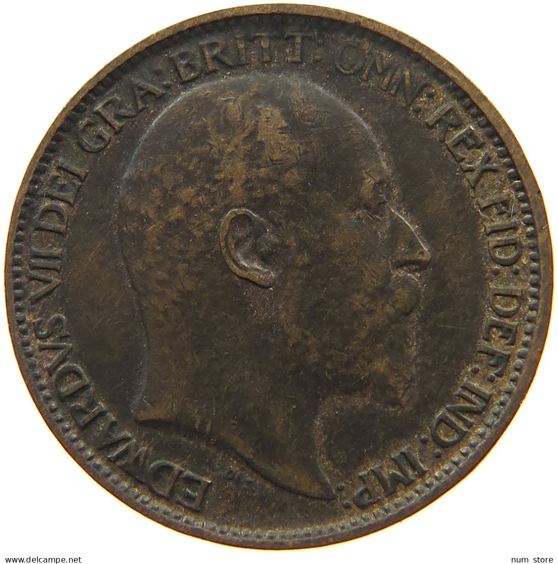 GREAT BRITAIN FARTHING 1902 #a085 0453 - B. 1 Farthing