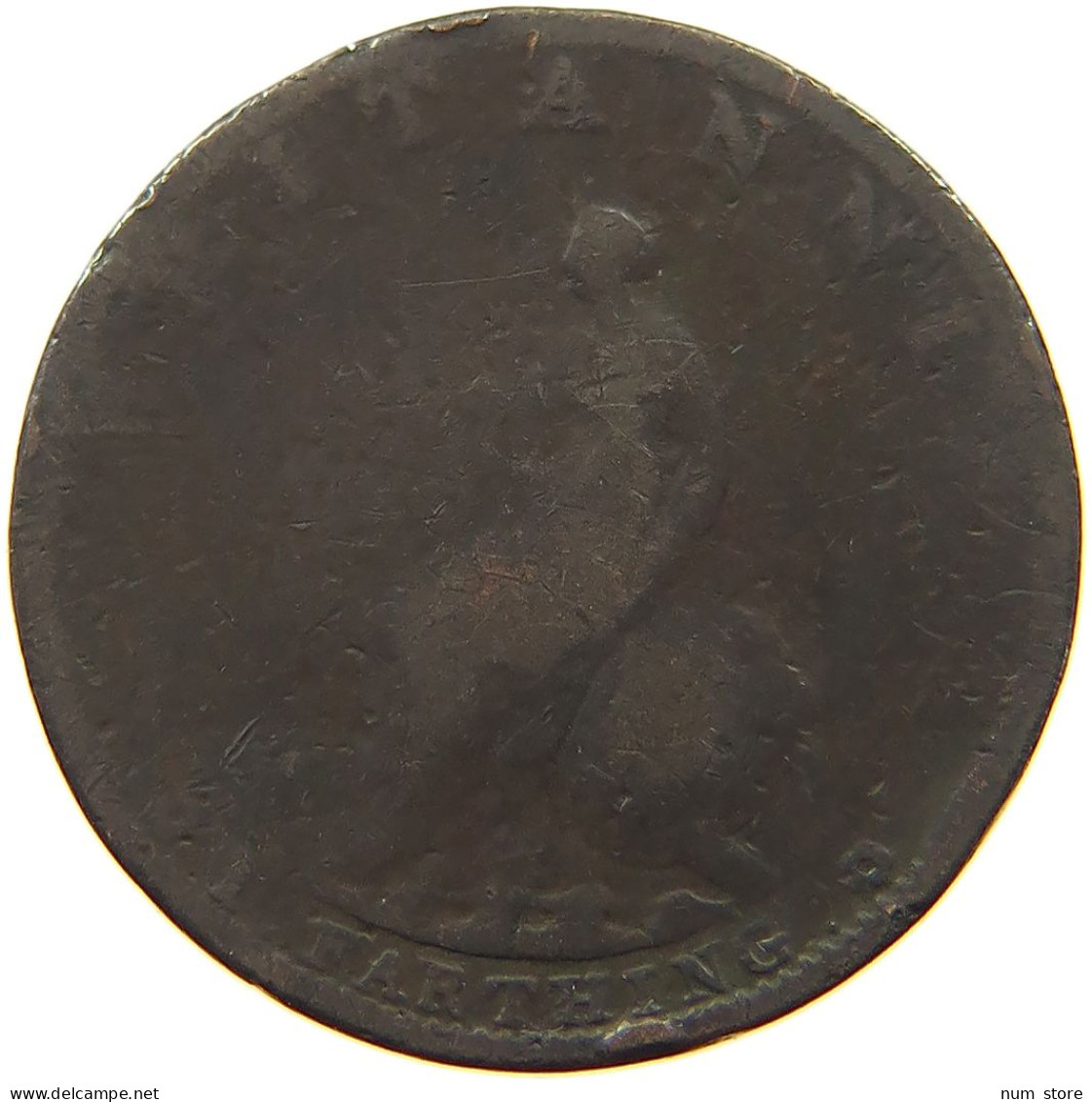 GREAT BRITAIN FARTHING 1799 #a011 0155 - A. 1 Farthing