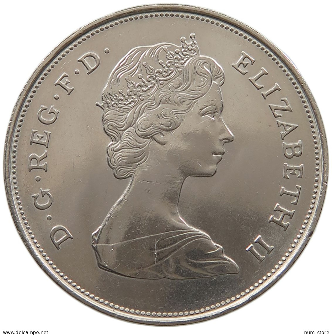 GREAT BRITAIN CROWN 1981 CHARLES DIANA TOP #a049 0743 - L. 1 Crown