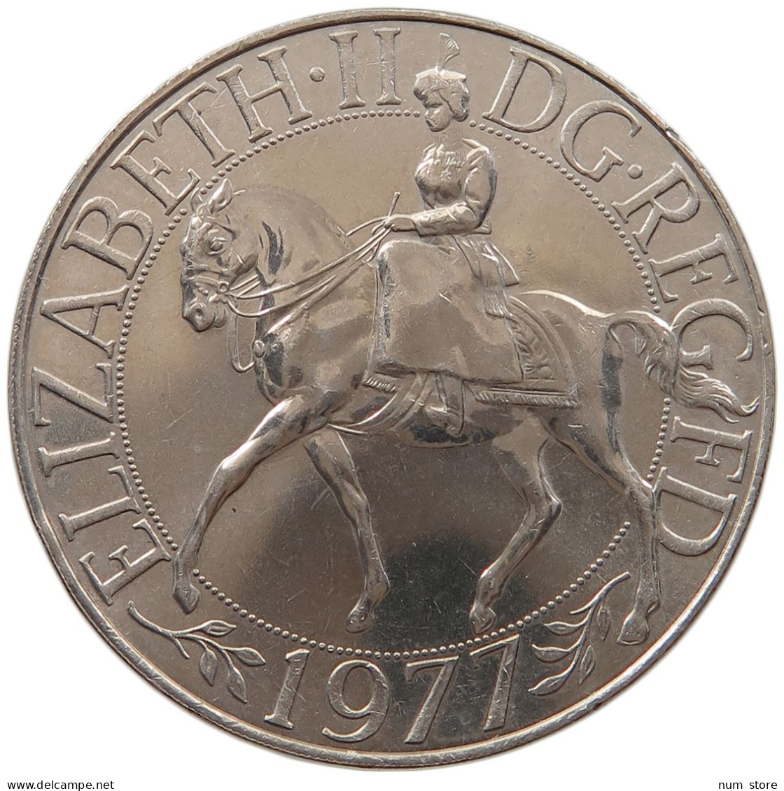 GREAT BRITAIN CROWN 1977 TOP #s018 0033 - L. 1 Crown