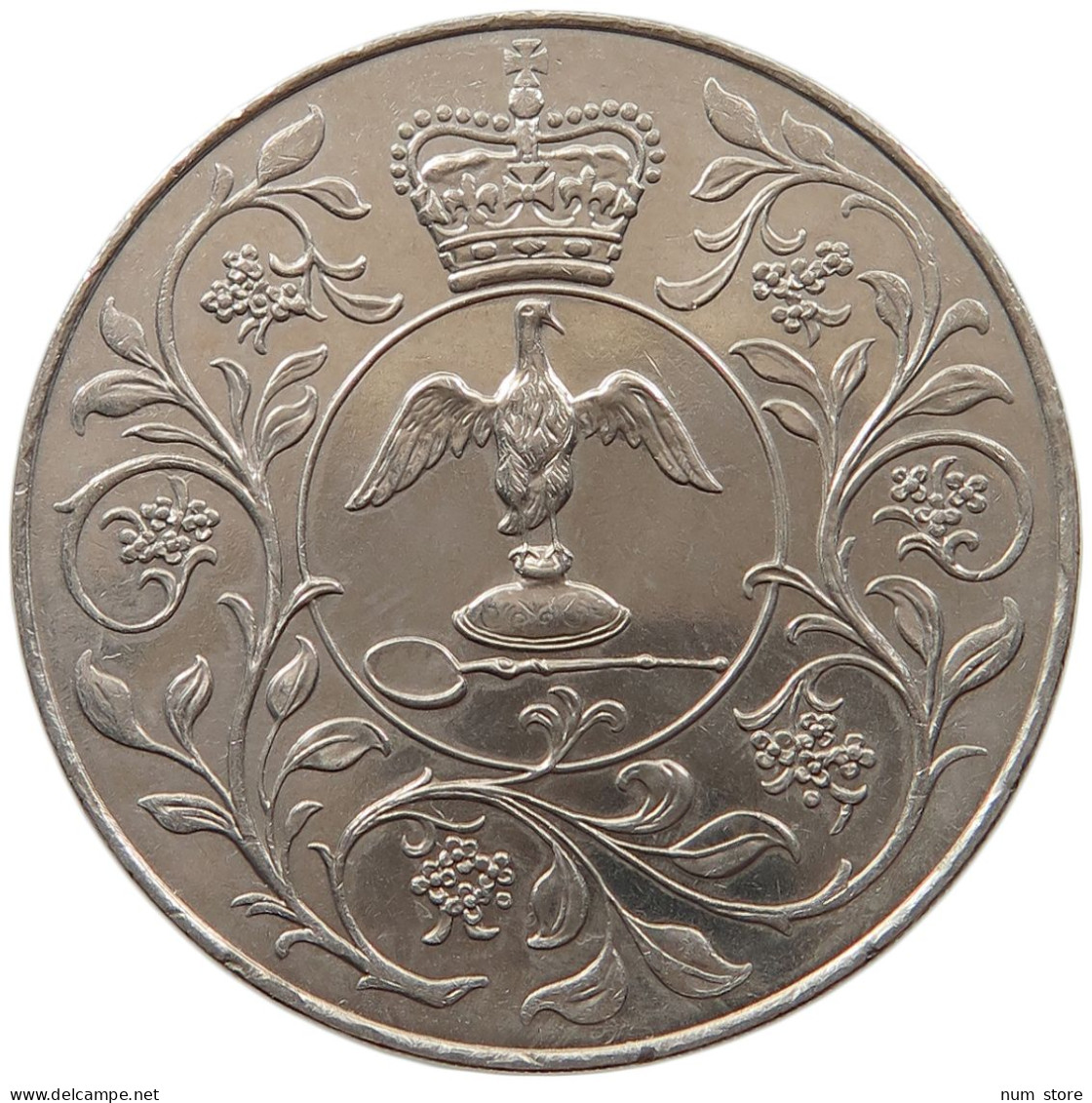 GREAT BRITAIN CROWN 1977 TOP #s018 0033 - L. 1 Crown