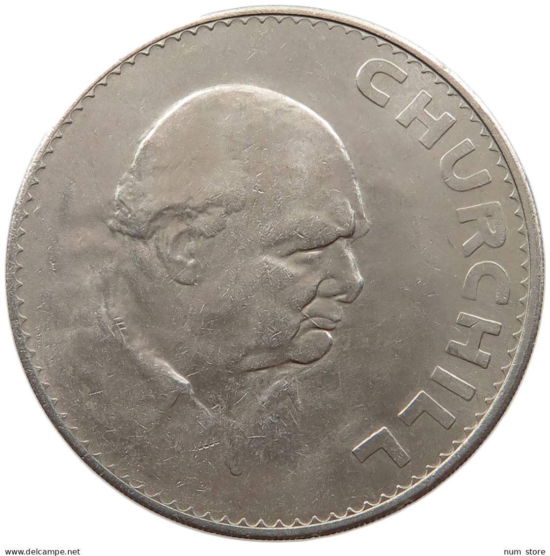 GREAT BRITAIN CROWN 1965 CHURCHILL #s018 0023 - L. 1 Crown