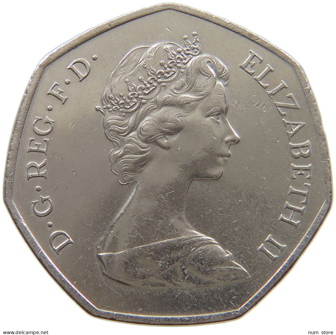 GREAT BRITAIN 50 PENCE 1973 #a071 0731 - 50 Pence