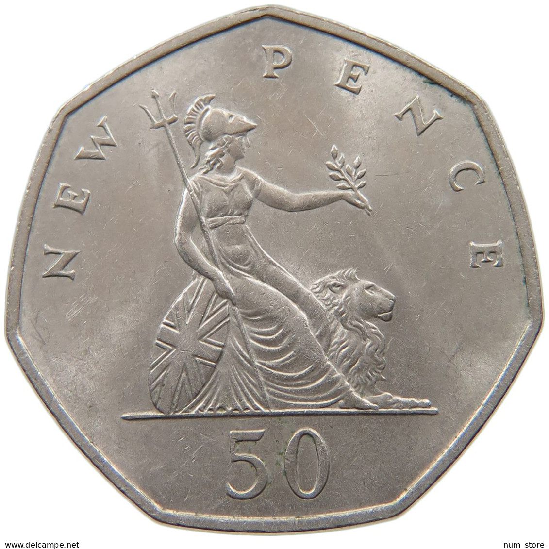 GREAT BRITAIN 50 PENCE 1969 #a030 0355 - 50 Pence