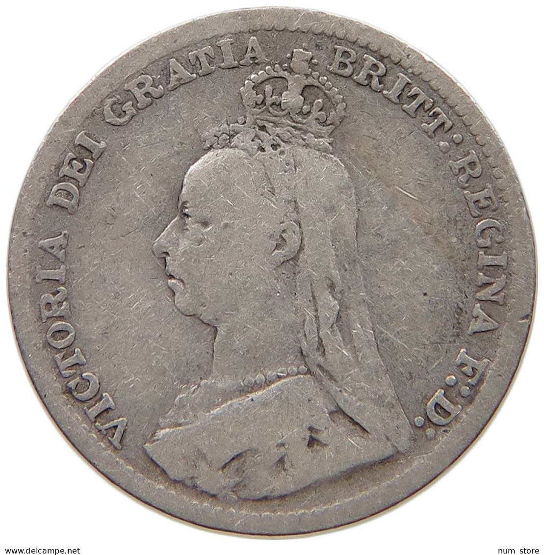 GREAT BRITAIN 3 PENCE 1891 #c019 0113 - F. 3 Pence
