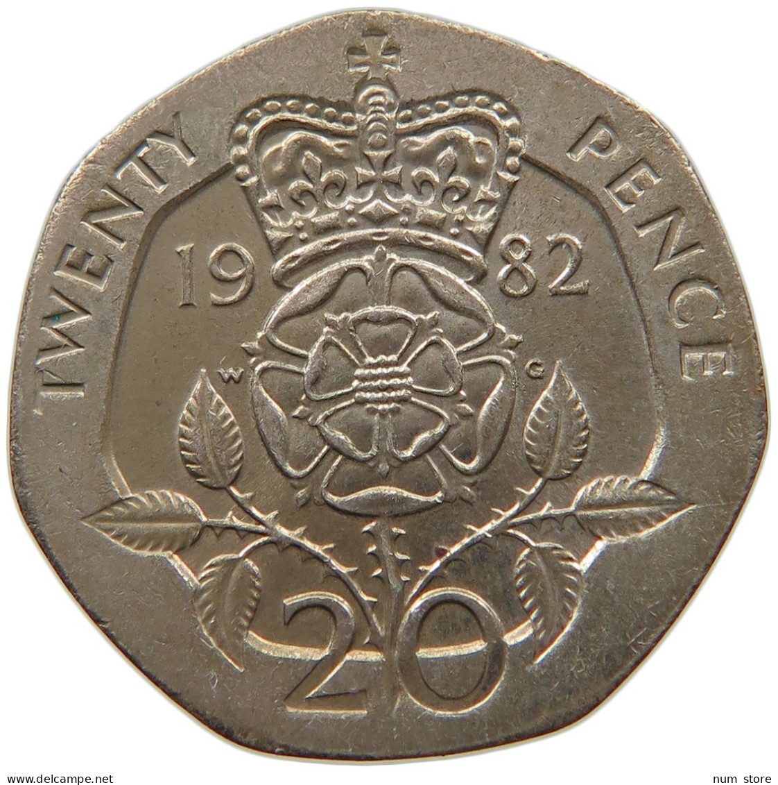 GREAT BRITAIN 20 PENCE 1982 #a034 0643 - 20 Pence