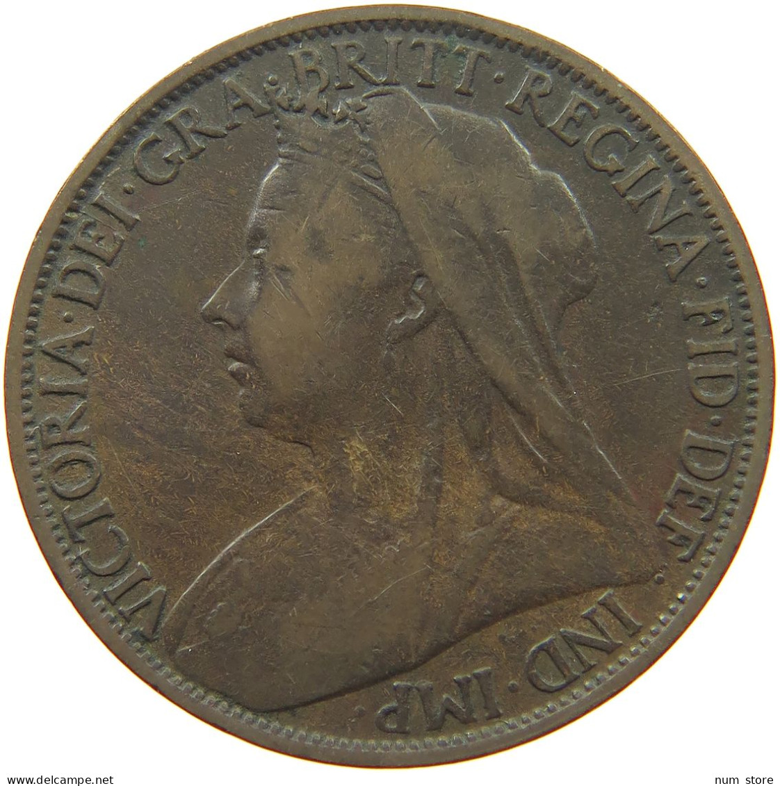 GREAT BRITAIN PENNY 1901 #s055 0019 - D. 1 Penny