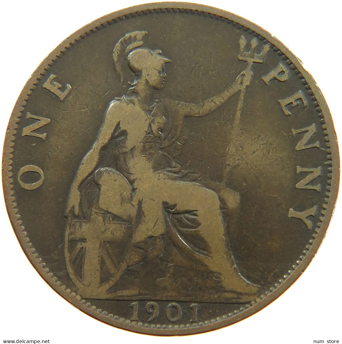 GREAT BRITAIN PENNY 1901 #a062 0279 - D. 1 Penny