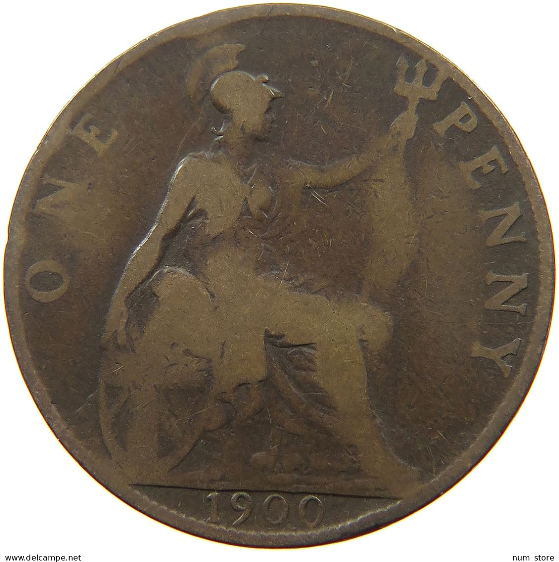 GREAT BRITAIN PENNY 1900 VICTORIA #a007 0303 - D. 1 Penny