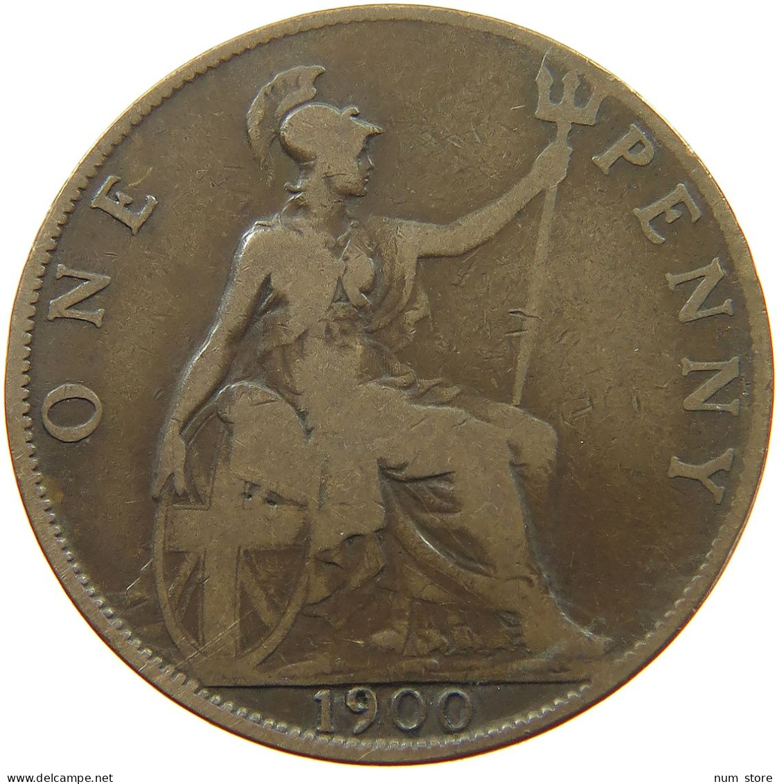 GREAT BRITAIN PENNY 1900 VICTORIA #a007 0311 - D. 1 Penny