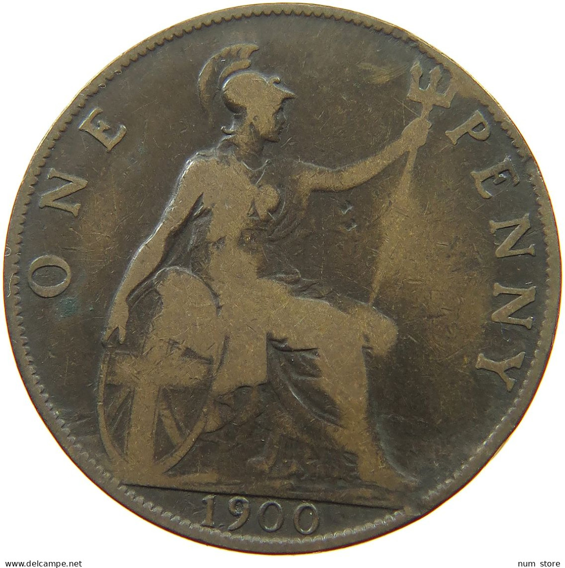 GREAT BRITAIN PENNY 1900 #a009 0285 - D. 1 Penny