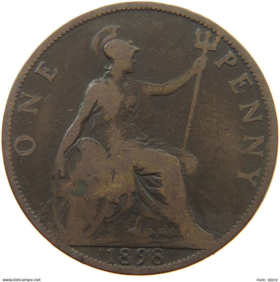 GREAT BRITAIN PENNY 1898 VICTORIA #a007 0307 - D. 1 Penny