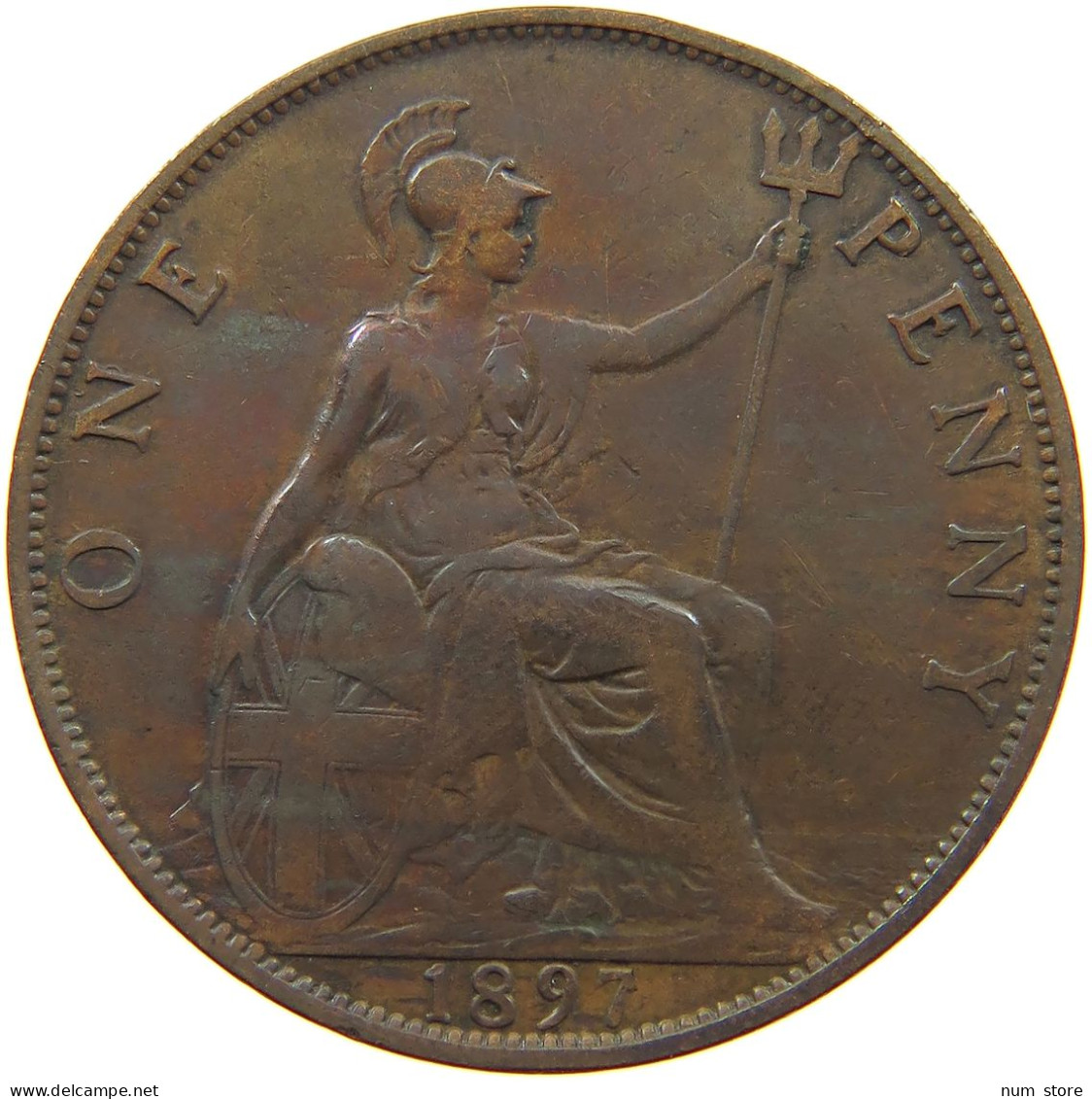 GREAT BRITAIN PENNY 1897 #a084 0061 - D. 1 Penny