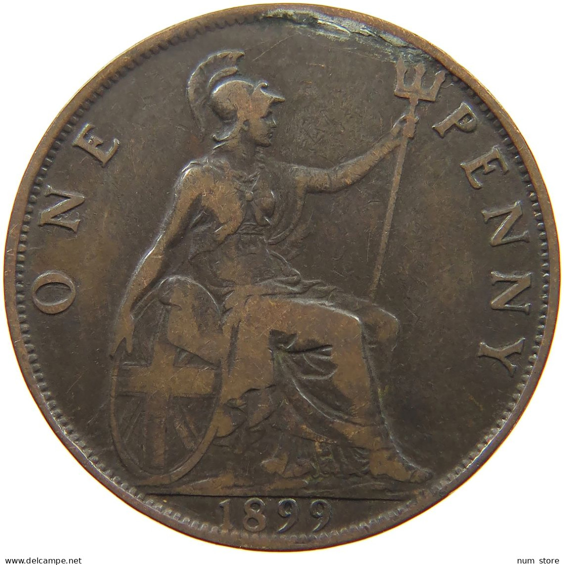 GREAT BRITAIN PENNY 1899 #a065 0503 - D. 1 Penny