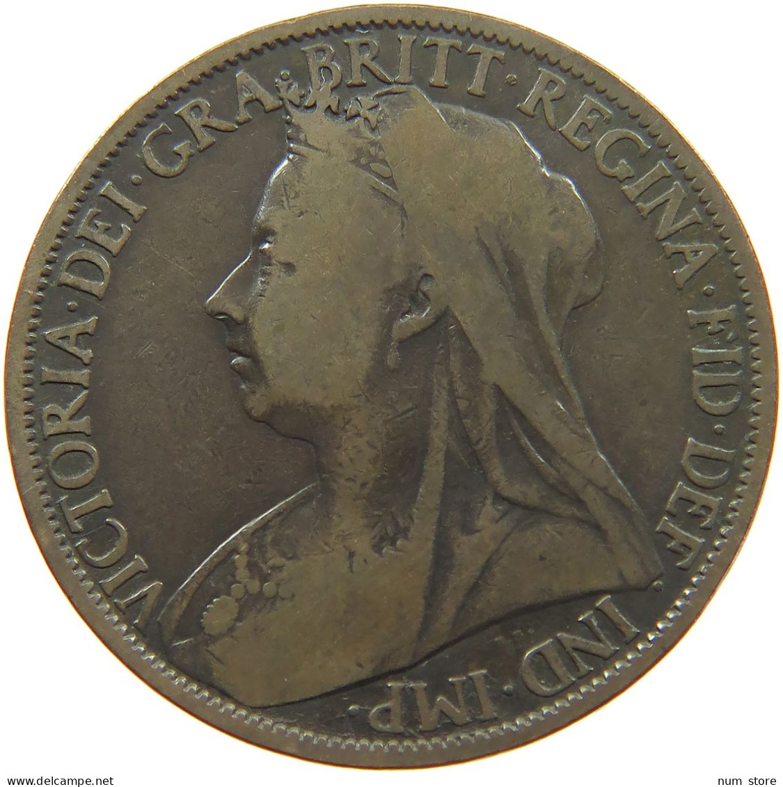 GREAT BRITAIN PENNY 1898 VICTORIA #a058 0059 - D. 1 Penny