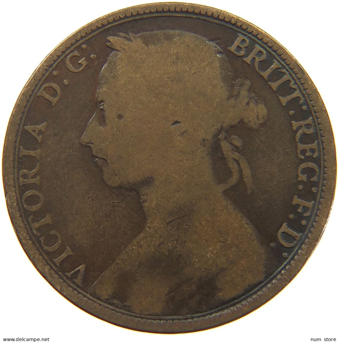 GREAT BRITAIN PENNY 1891 #a050 0593 - D. 1 Penny