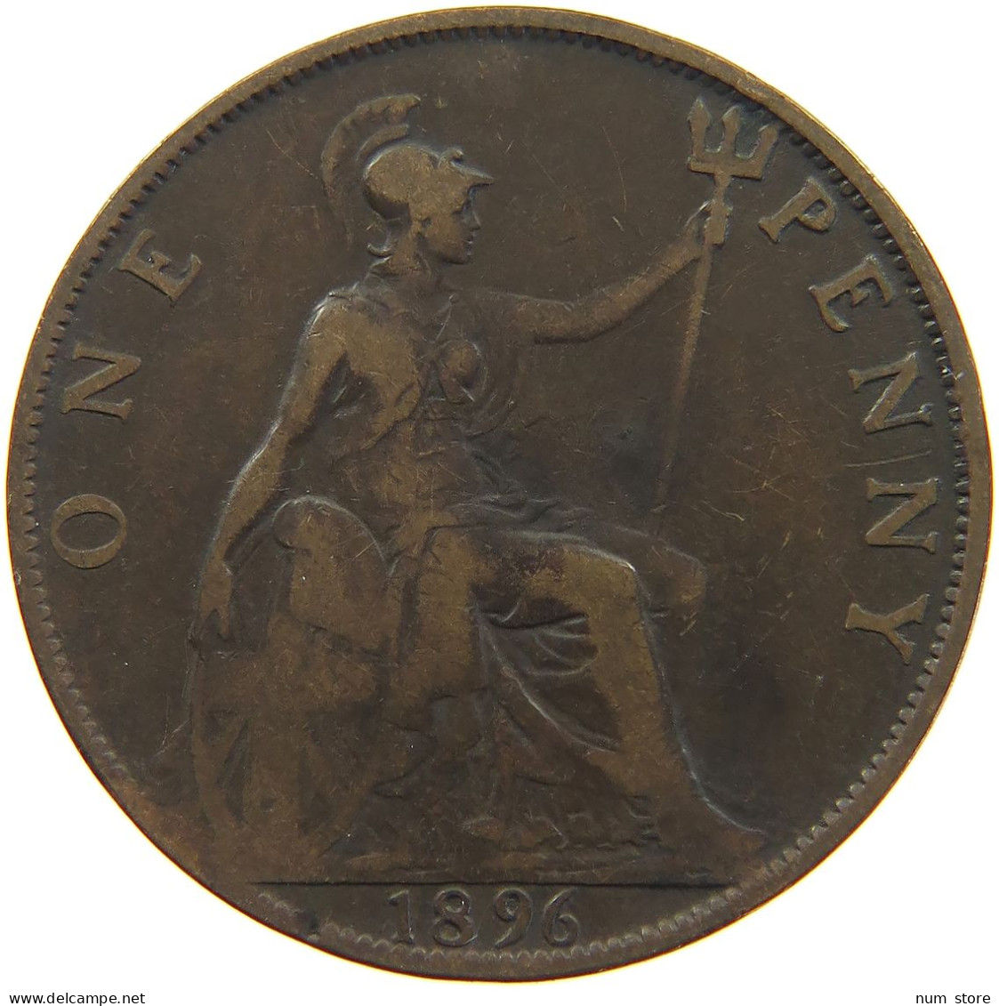 GREAT BRITAIN PENNY 1896 #a050 0603 - D. 1 Penny