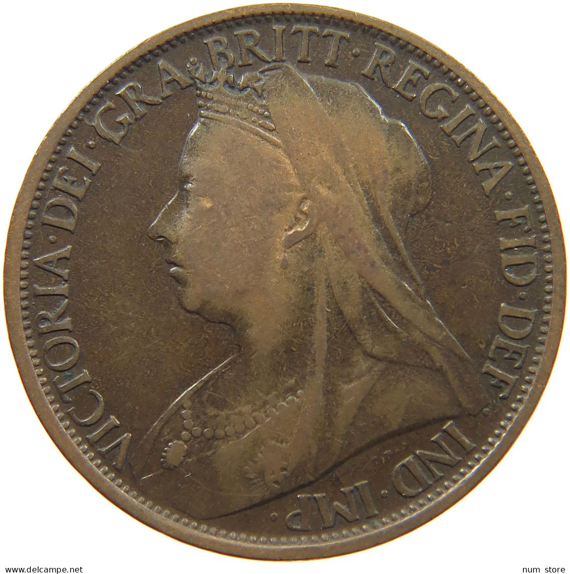 GREAT BRITAIN PENNY 1896 VICTORIA #c028 0249 - D. 1 Penny