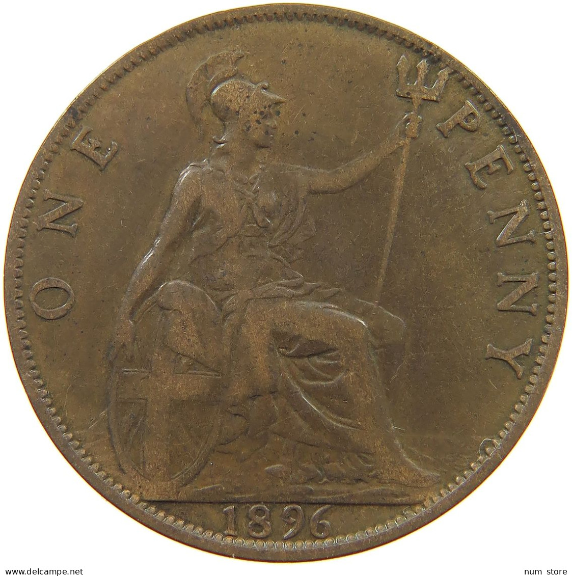 GREAT BRITAIN PENNY 1896 #a041 0285 - D. 1 Penny