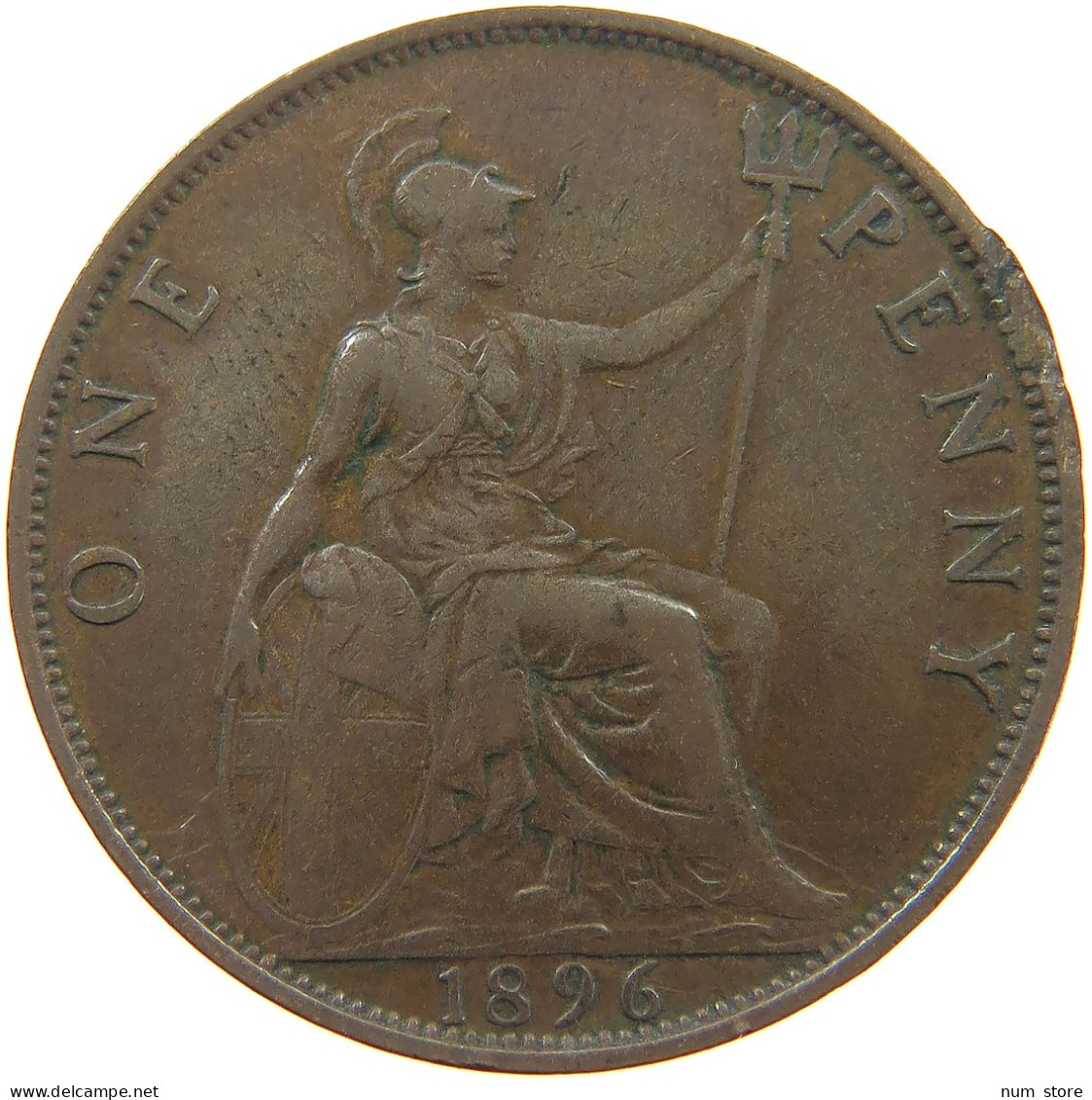 GREAT BRITAIN PENNY 1896 #a041 0277 - D. 1 Penny