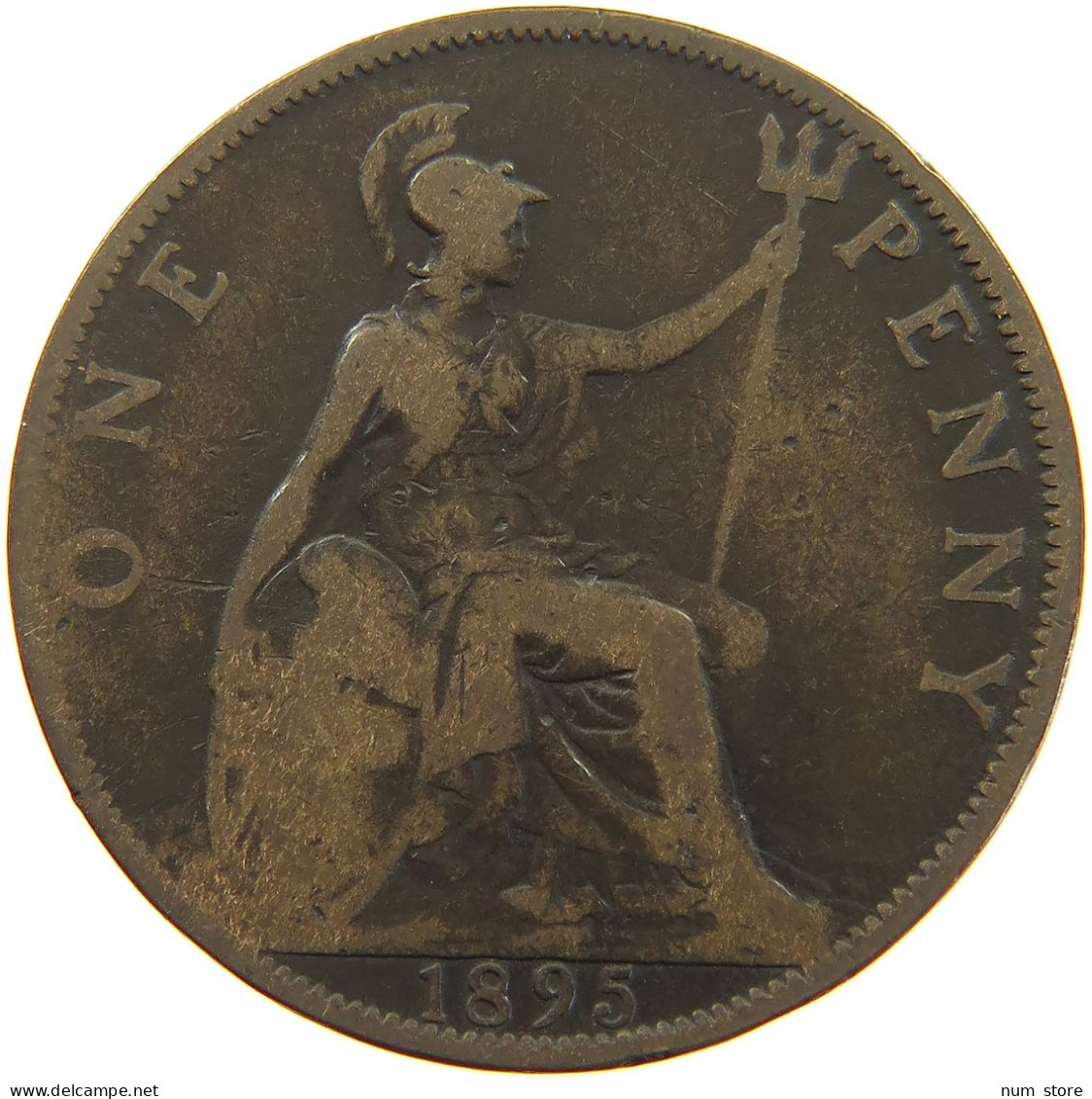 GREAT BRITAIN PENNY 1895 #a050 0605 - D. 1 Penny