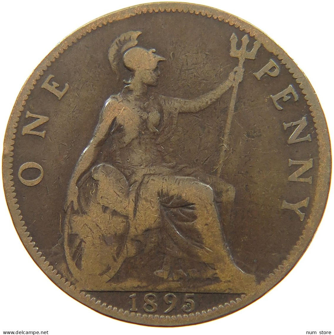 GREAT BRITAIN PENNY 1895 VICTORIA #a058 0057 - D. 1 Penny