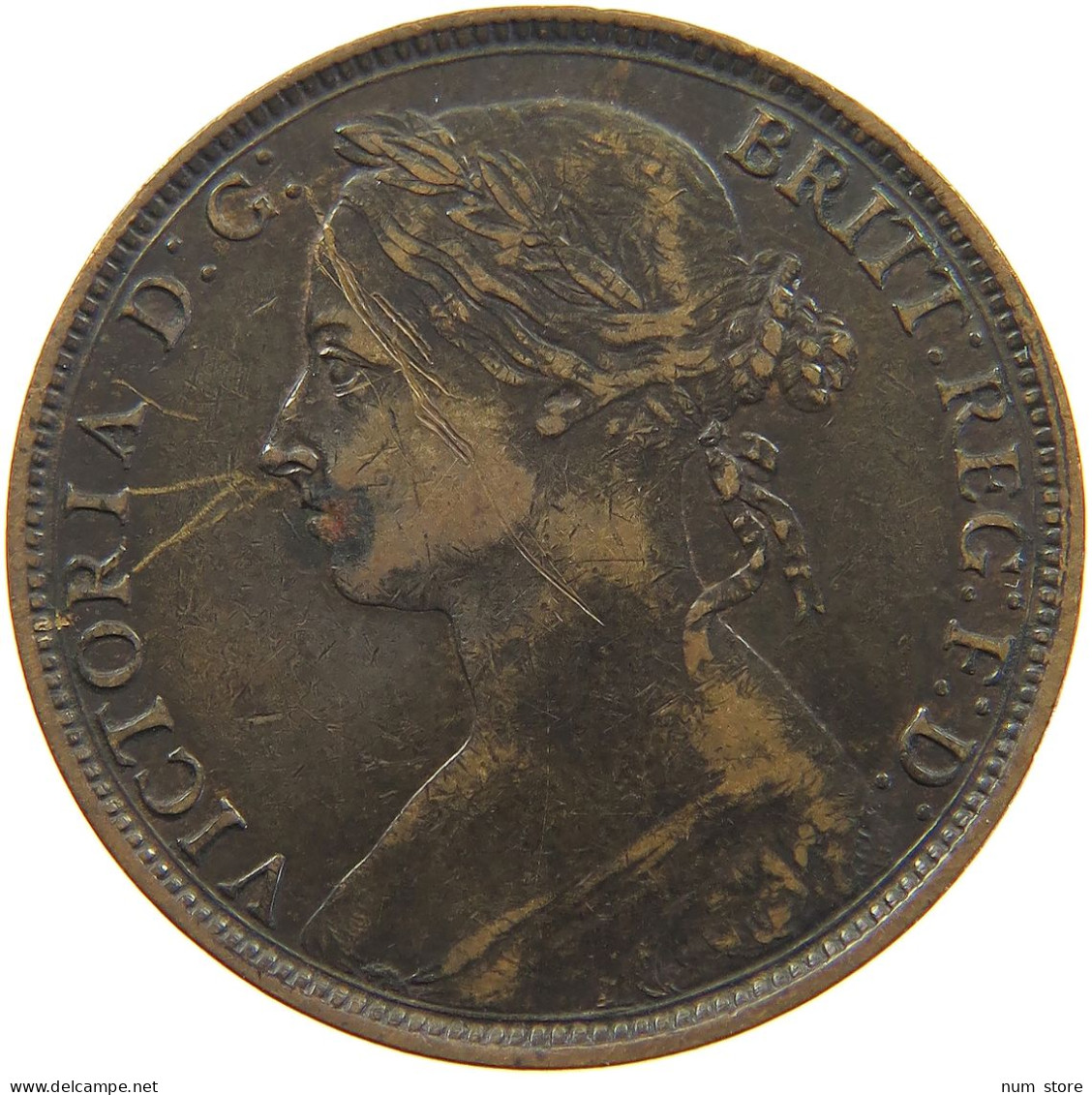 GREAT BRITAIN PENNY 1892 #a050 0597 - D. 1 Penny
