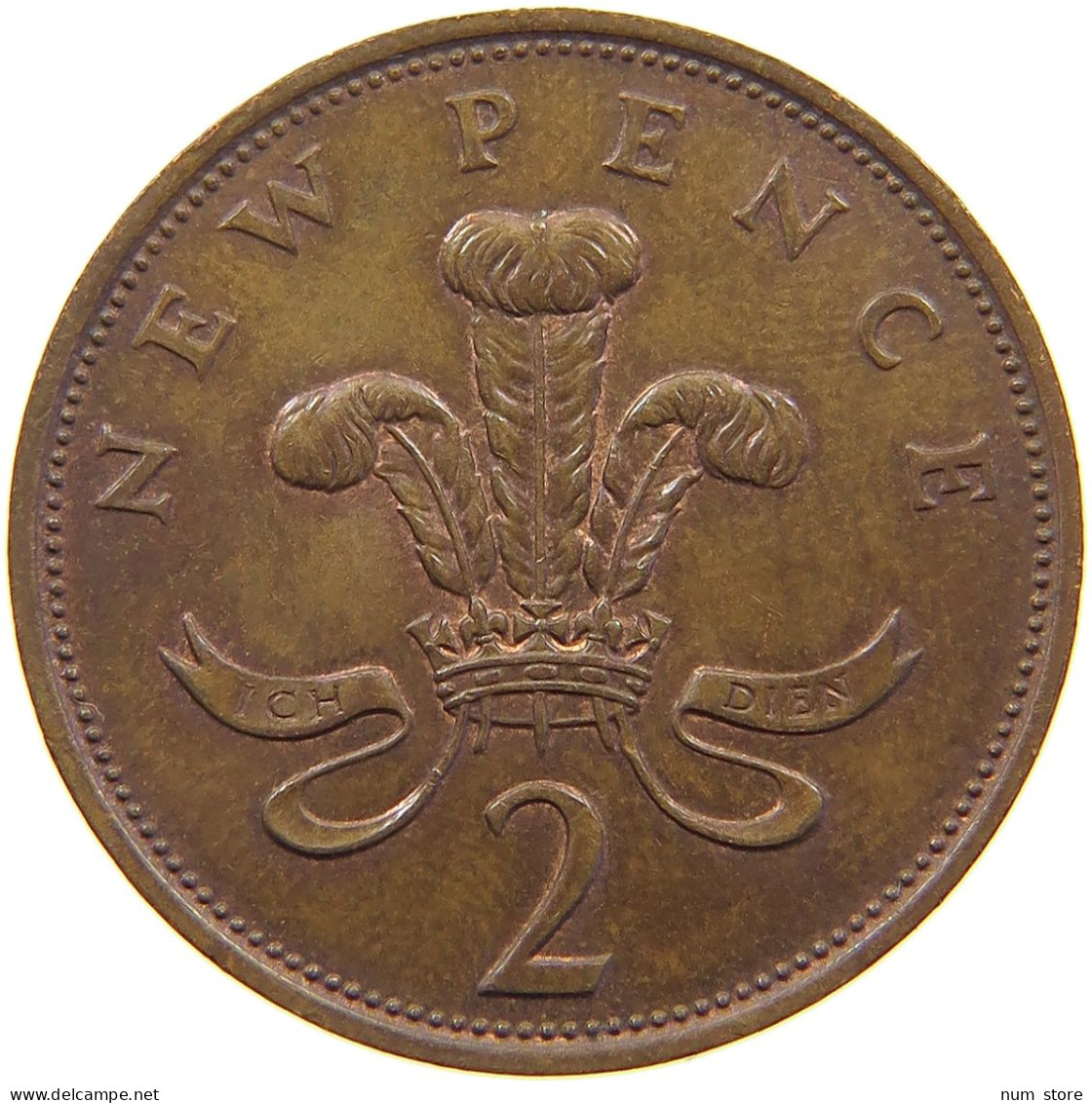 GREAT BRITAIN PENCE 1977 TOP #a066 0185 - 1 Penny & 1 New Penny