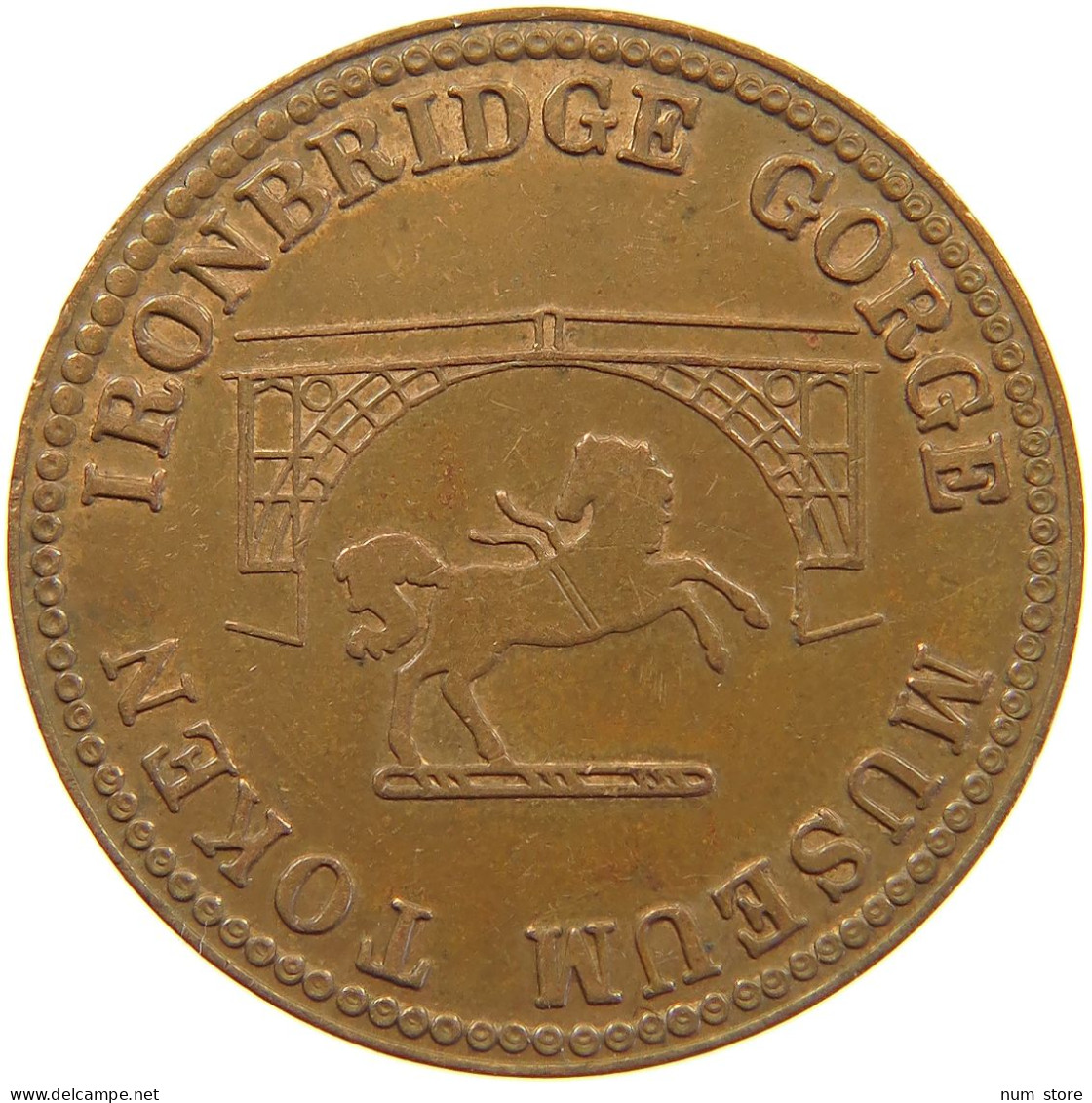 GREAT BRITAIN IRONBRIDGE 1987 PENNY TOKEN #c034 0569 - Andere & Zonder Classificatie