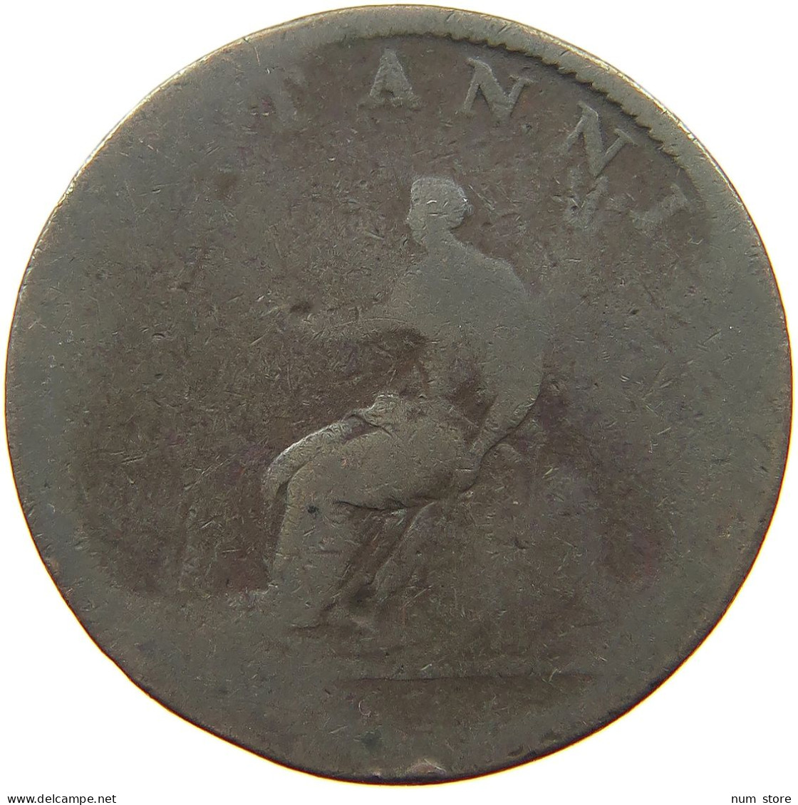 GREAT BRITAIN HALFPENNY GEORGE III. #a009 0243 - B. 1/2 Penny