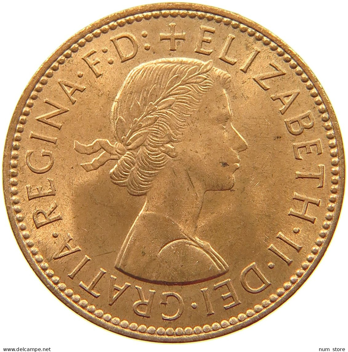 GREAT BRITAIN HALFPENNY 1963 TOP #a039 0345 - C. 1/2 Penny