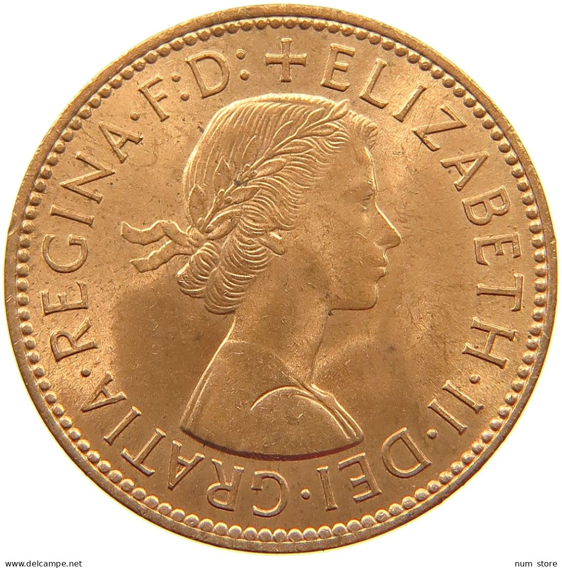 GREAT BRITAIN HALFPENNY 1963 TOP #a039 0321 - C. 1/2 Penny