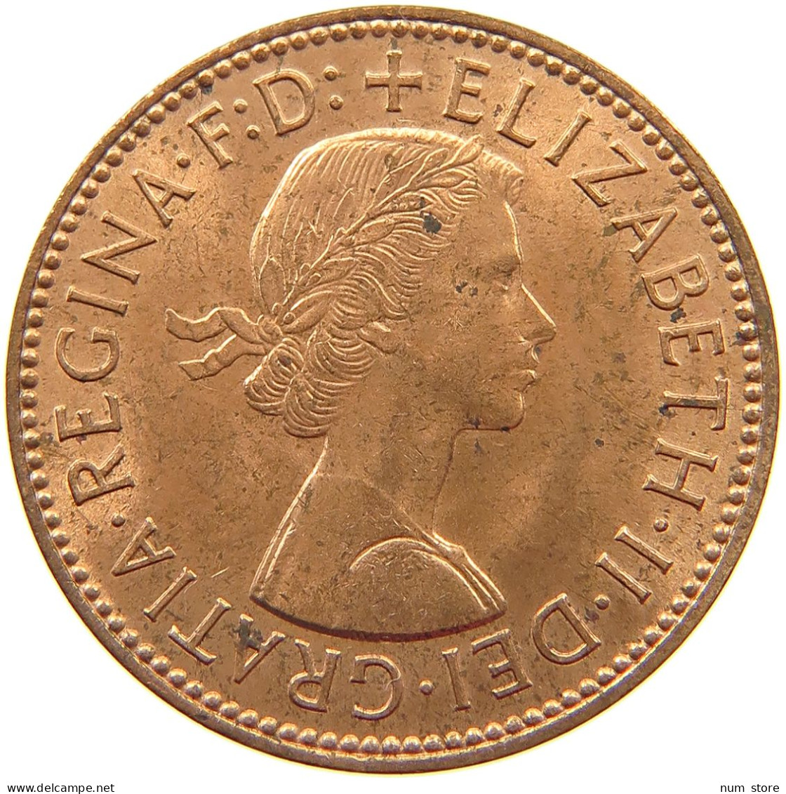 GREAT BRITAIN HALFPENNY 1963 TOP #a039 0313 - C. 1/2 Penny