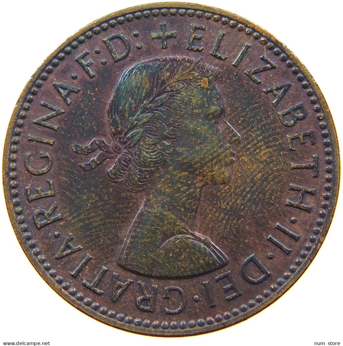 GREAT BRITAIN HALFPENNY 1963 TOP #a010 0477 - C. 1/2 Penny