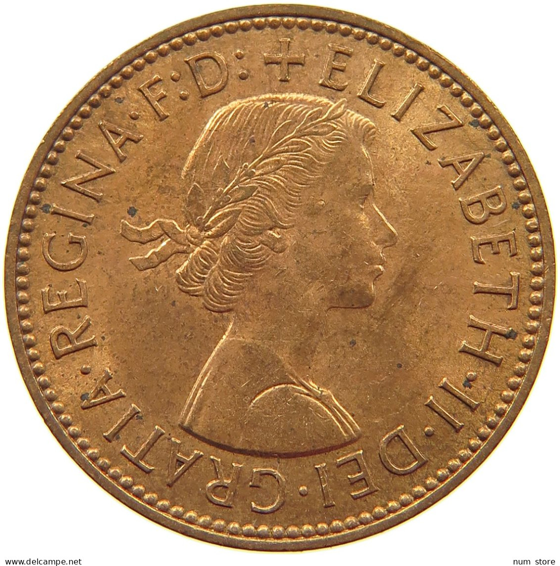 GREAT BRITAIN HALFPENNY 1963 TOP #a039 0287 - C. 1/2 Penny