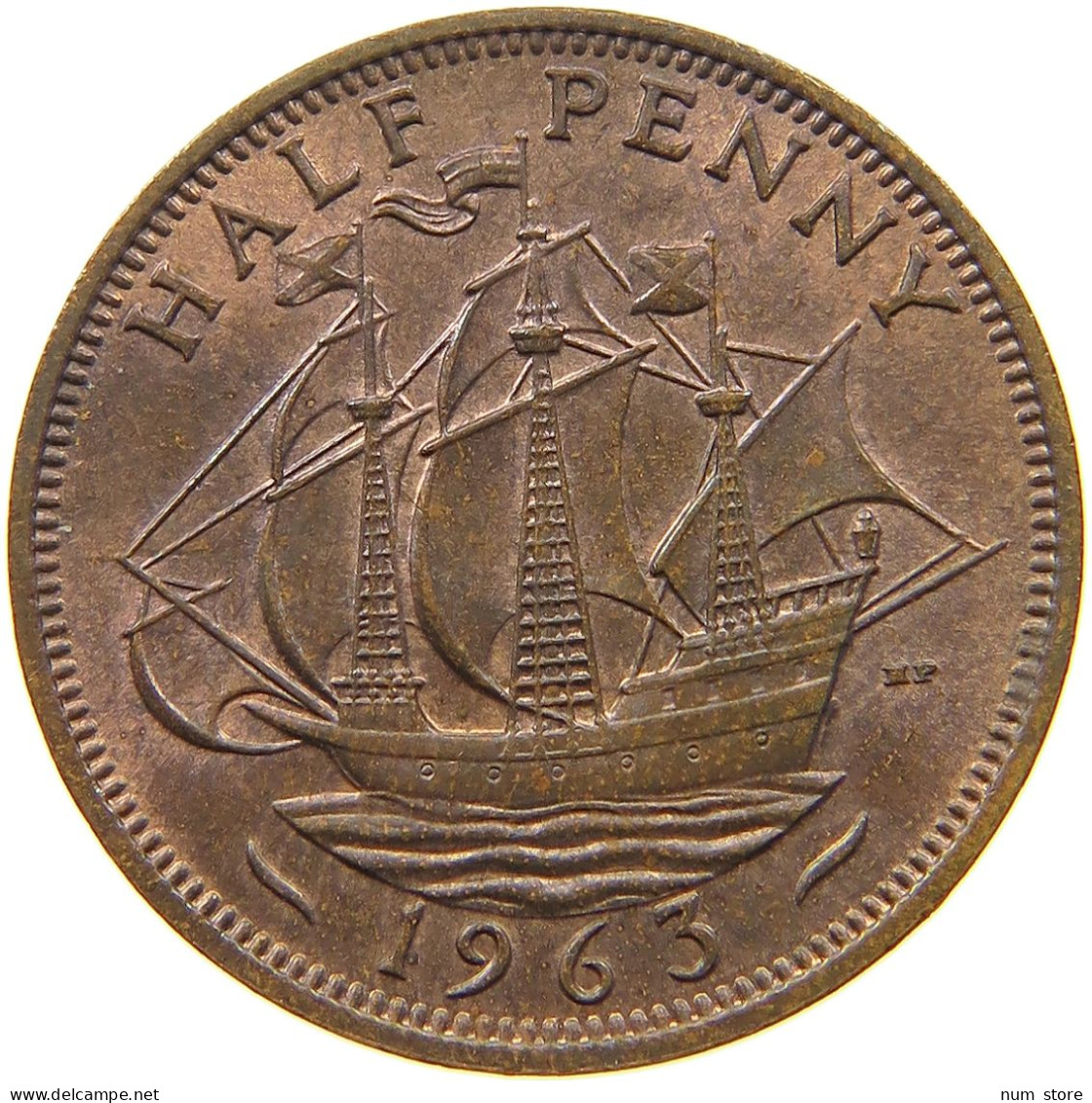 GREAT BRITAIN HALFPENNY 1963 TOP #a011 0359 - C. 1/2 Penny