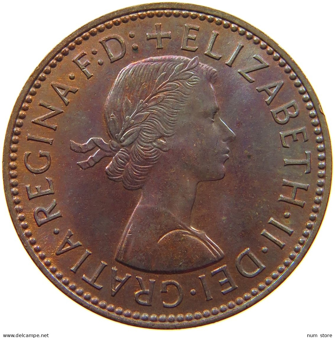 GREAT BRITAIN HALFPENNY 1962 TOP #s067 0233 - C. 1/2 Penny