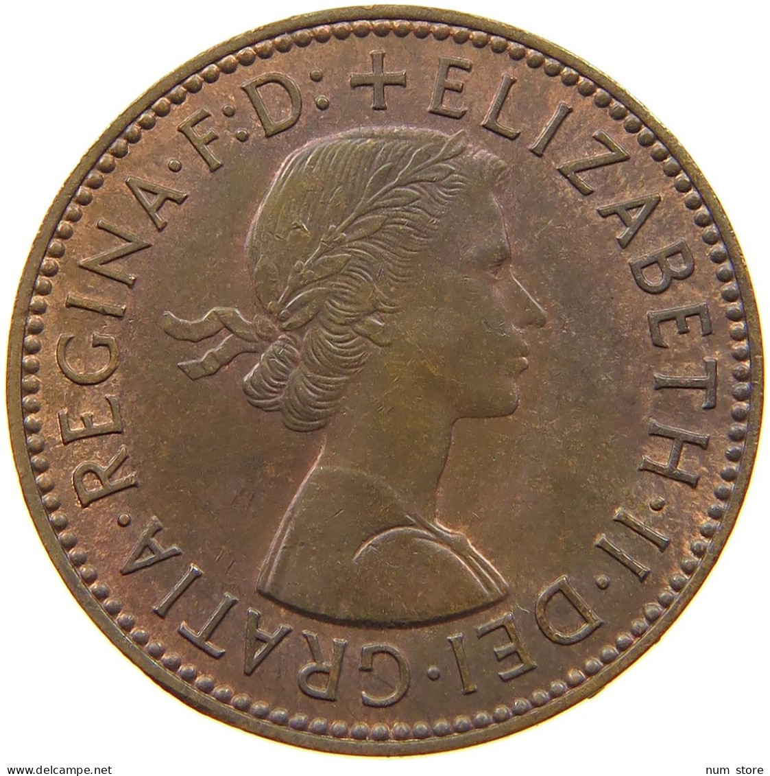 GREAT BRITAIN HALFPENNY 1960 TOP #a011 0373 - C. 1/2 Penny