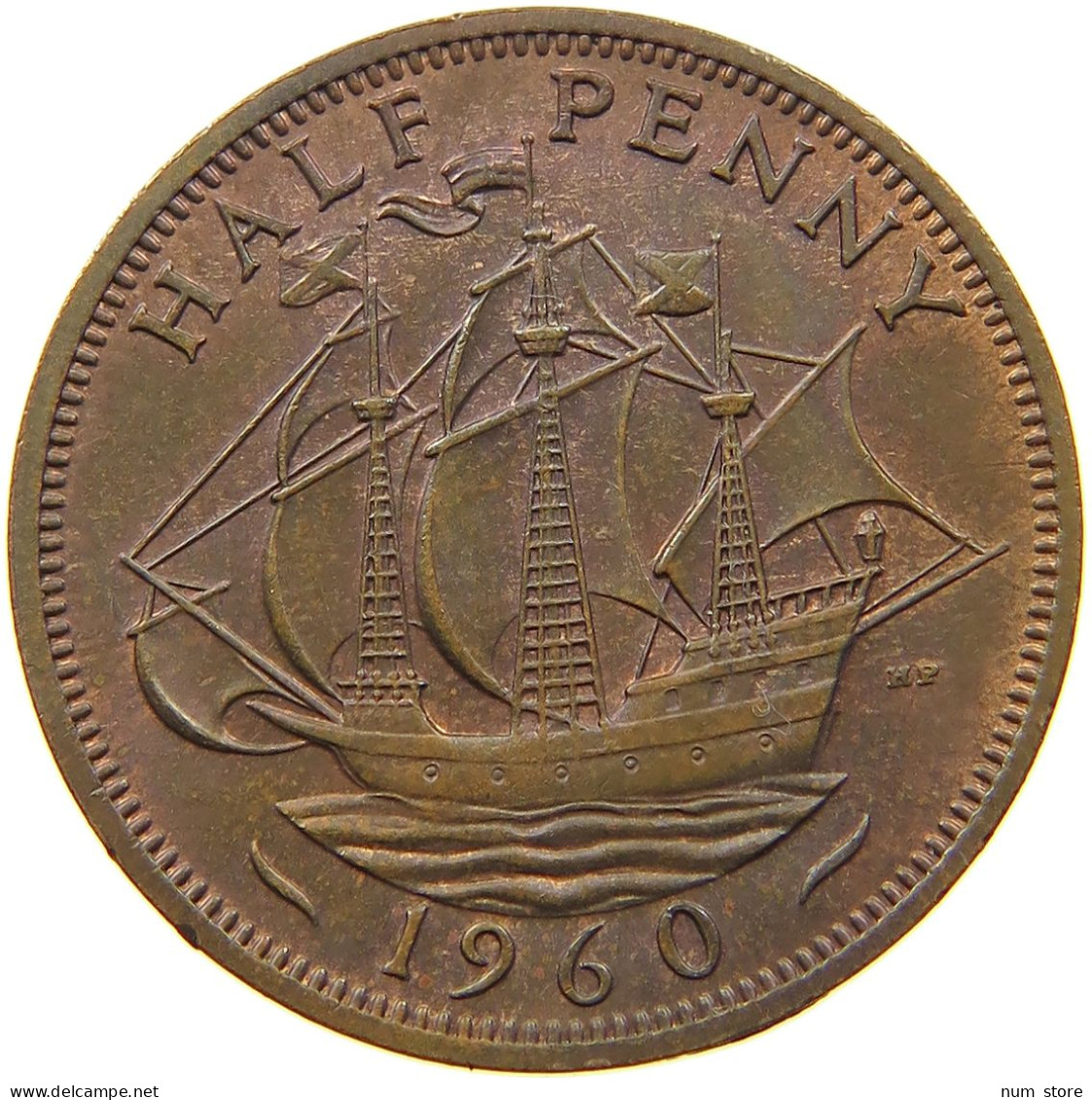 GREAT BRITAIN HALFPENNY 1960 TOP #a011 0373 - C. 1/2 Penny