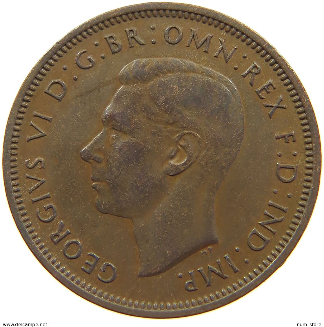 GREAT BRITAIN HALFPENNY 1947 #a066 0241 - C. 1/2 Penny