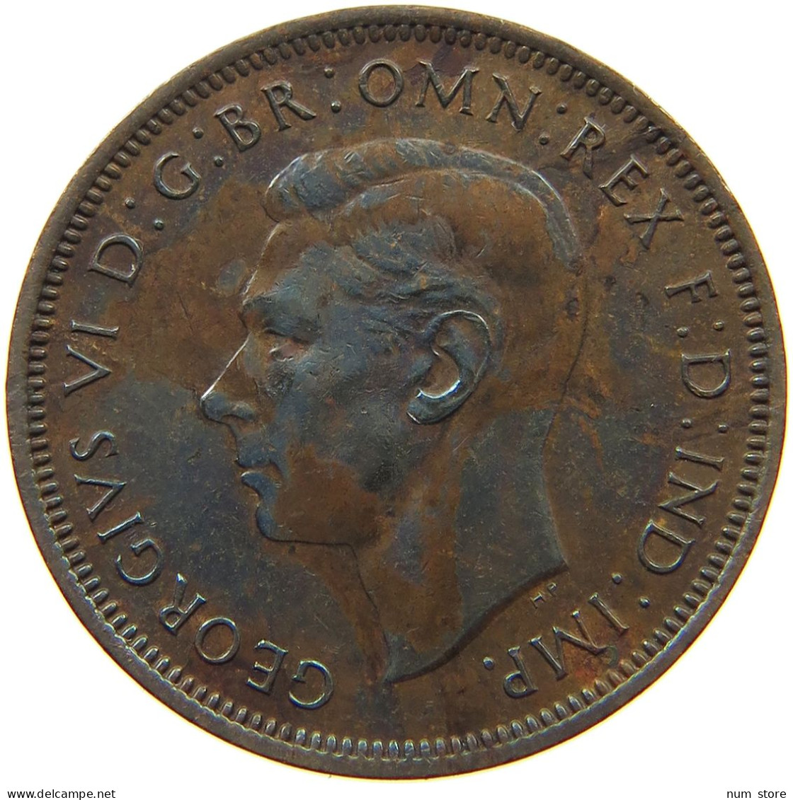 GREAT BRITAIN HALFPENNY 1945 #s067 0241 - C. 1/2 Penny