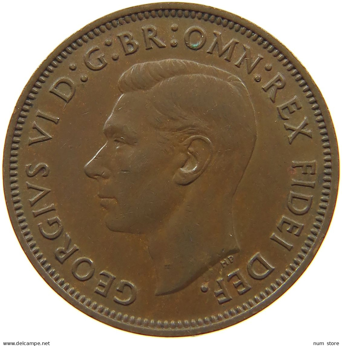 GREAT BRITAIN HALFPENNY 1952 #a084 0431 - C. 1/2 Penny