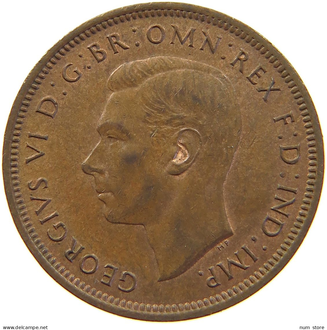 GREAT BRITAIN HALFPENNY 1945 TOP #s023 0273 - C. 1/2 Penny