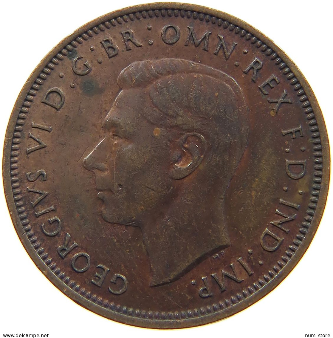 GREAT BRITAIN HALFPENNY 1945 #a066 0237 - C. 1/2 Penny