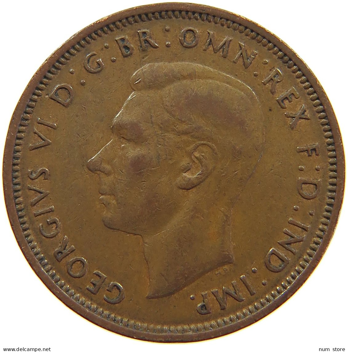 GREAT BRITAIN HALFPENNY 1944 #a062 0477 - C. 1/2 Penny